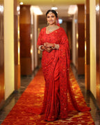 MONOCHROME MELODY SAREE SET